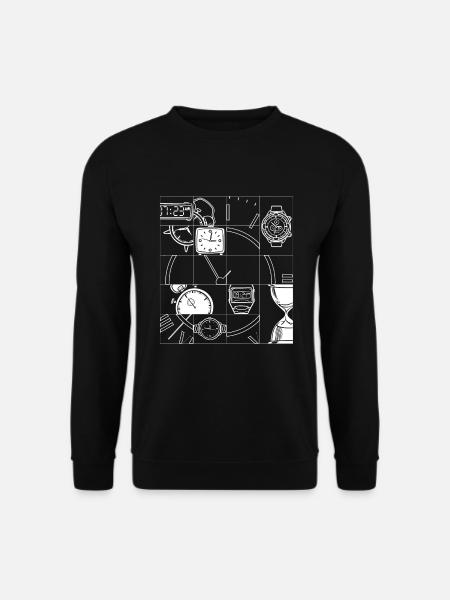 Uhrensammler Armbanduhren Luxusuhren Uhr - Unisex Pullover - Schwarz