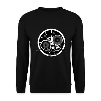 Movement Wrist Watches Luxury Watches Watch - Unisex Sweatshirt - black - Front - Alina (178cm) & Michal (187cm)