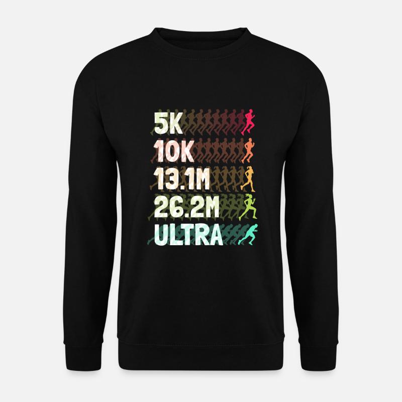 Ultramarathon Marathon Läufer Laufen - Unisex Pullover - Schwarz
