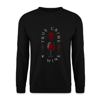 Fans de true crime et de crime de vin - Sweat-shirt Unisexe - noir - Devant - Alina (178cm) & Michal (187cm)