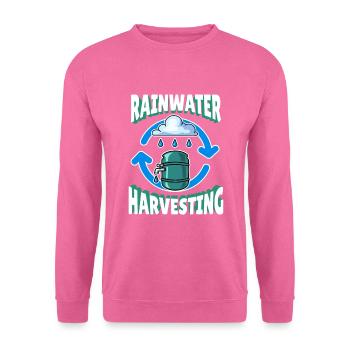 Rainwater Harvesting Regenwasser - Unisex Pullover - Pink - Vorne