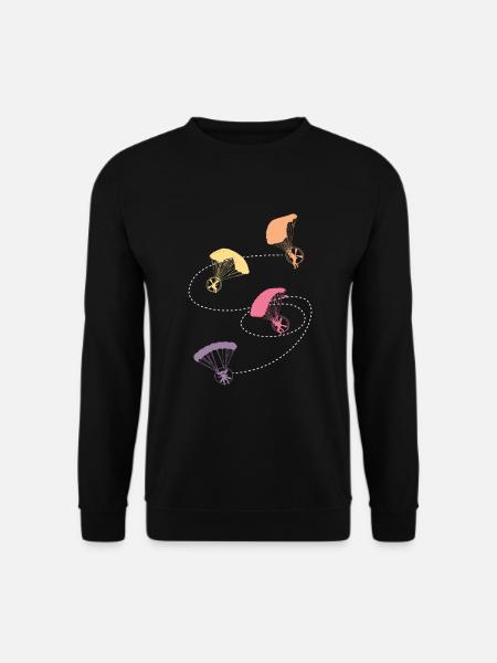 Paramotor Flying Paragliding - Unisex Sweatshirt - black