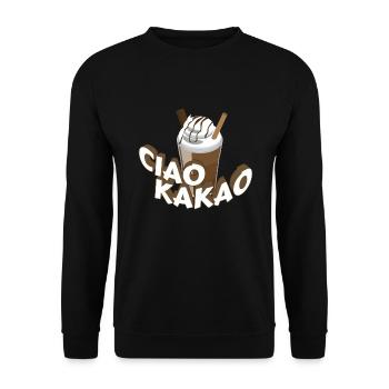 Ciao Cocoa Drôle de dicton Chocolat - Sweat-shirt Unisexe - noir - Devant - Alina (178cm) & Michal (187cm)
