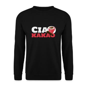 Ciao Cocoa Drôle de dicton Chocolat - Sweat-shirt Unisexe - noir - Devant - Alina (178cm) & Michal (187cm)