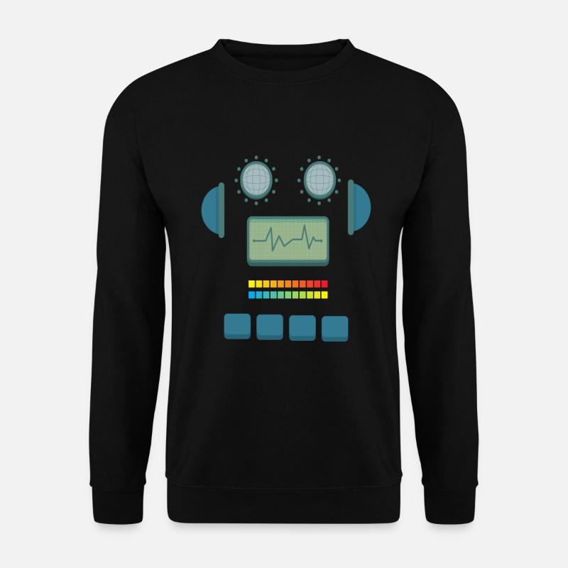 Roboter Kostüm Robotik Technik - Unisex Pullover - Schwarz