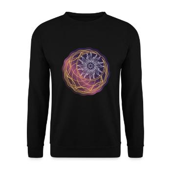 Univers Soleil et Lune - Sweat-shirt Unisexe - noir - Devant - Alina (178cm) & Michal (187cm)