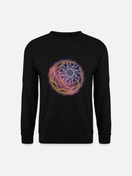 Universe Sun and Moon - Unisex Sweatshirt - black