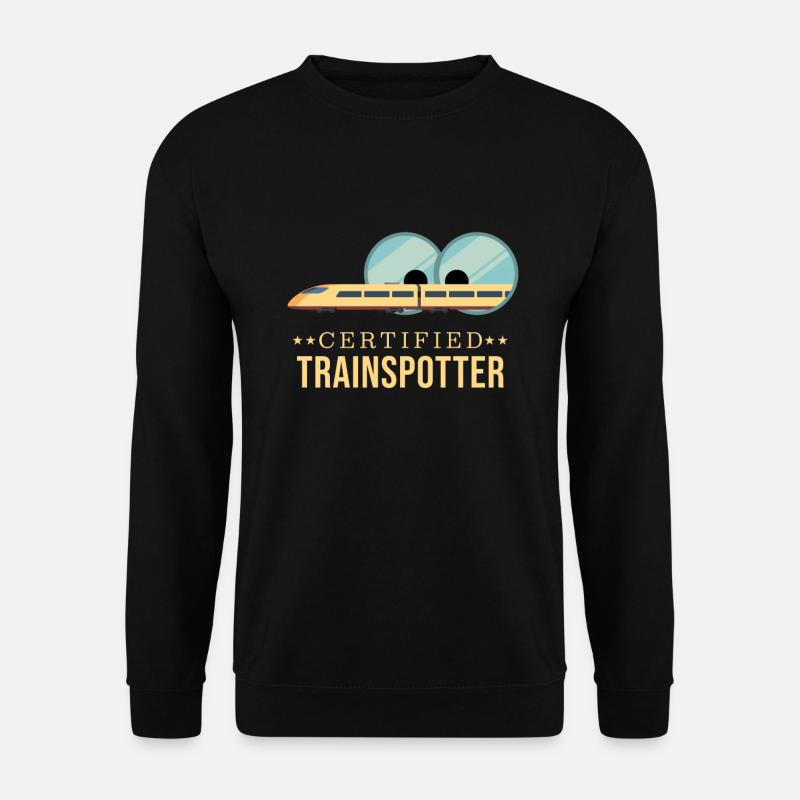 Certified Trainspotter Train Observation - Unisex Sweatshirt - black