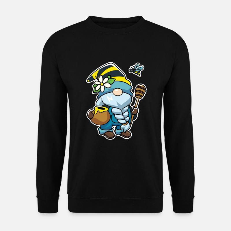 Honig Gnom Gnome Bienen Imker - Unisex Pullover - Schwarz