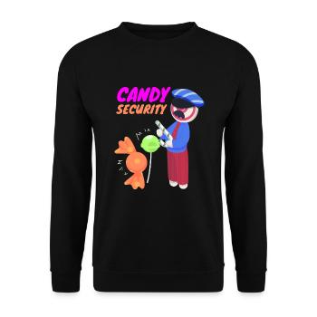 Candy Sécurité Bonbons Gommeux Sucré - Sweat-shirt Unisexe - noir - Devant - Alina (178cm) & Michal (187cm)