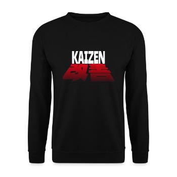 Kaizen, Japonais, Japon, Motivation - Sweat-shirt Unisexe - noir - Devant - Alina (178cm) & Michal (187cm)
