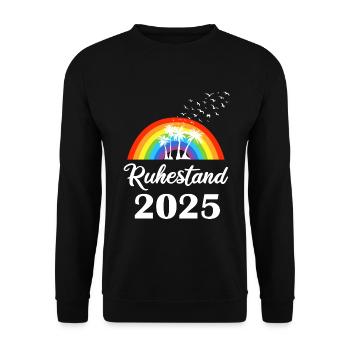 Retraite 2025 Retraite en 2025 Cadeau Homme Cool - Sweat-shirt Unisexe - noir - Devant - Alina (178cm) & Michal (187cm)