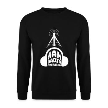 Ham Radio Operator Radio Lover Amateur - Unisex Sweatshirt - black - Front - Alina (178cm) & Michal (187cm)