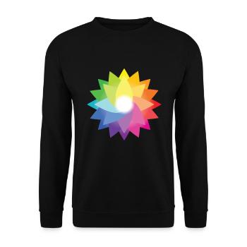 Farben Kunst Farbenrad Künstler Kreativ - Unisex Pullover - Schwarz - Vorne - Alina (178cm) & Michal (187cm)