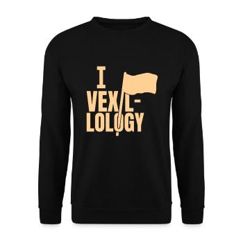 I Love Vexillology Flag Flags - Unisex Sweatshirt - black - Front - Alina (178cm) & Michal (187cm)