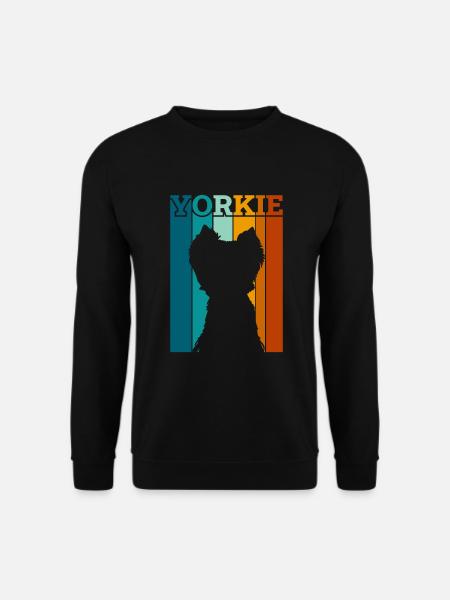 Yorkshire Terrier Retro - Unisex Pullover - Schwarz