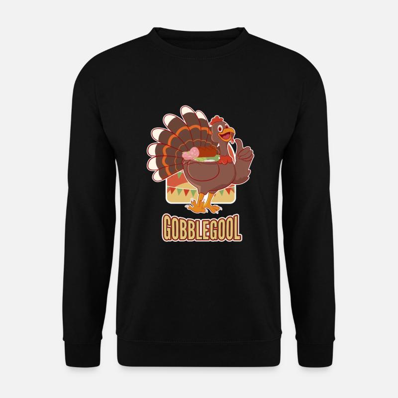 Gobblegool Thanksgiving Turkey - Unisex Sweatshirt - black