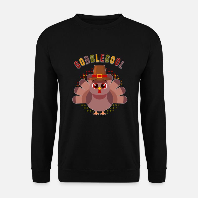 Gobblegool Thanksgiving Turkey - Unisex Sweatshirt - black