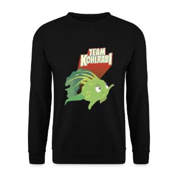 Équipe de chou-rave Légumes Vegan - Sweat-shirt Unisexe - noir - Devant - Alina (178cm) & Michal (187cm)