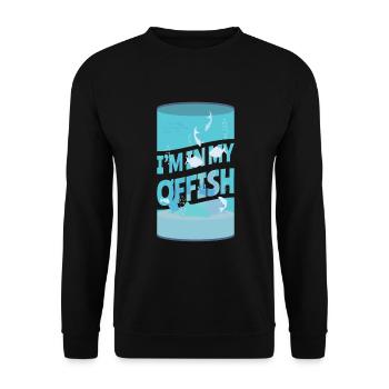 Je suis dans mon aquarium Offish - Sweat-shirt Unisexe - noir - Devant - Alina (178cm) & Michal (187cm)
