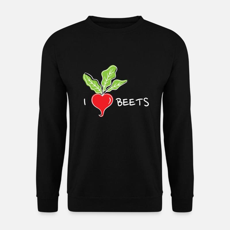I Love Beets Beetroot - Unisex Sweatshirt - black