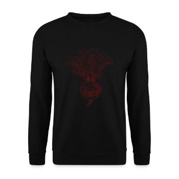 Vintage Beetroot Retro Beetroot - Unisex Sweatshirt - black - Front - Alina (178cm) & Michal (187cm)