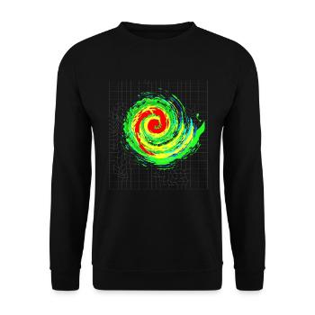 Fascinating Storm Tornado Vortex - Unisex Sweatshirt - black - Front - Alina (178cm) & Michal (187cm)