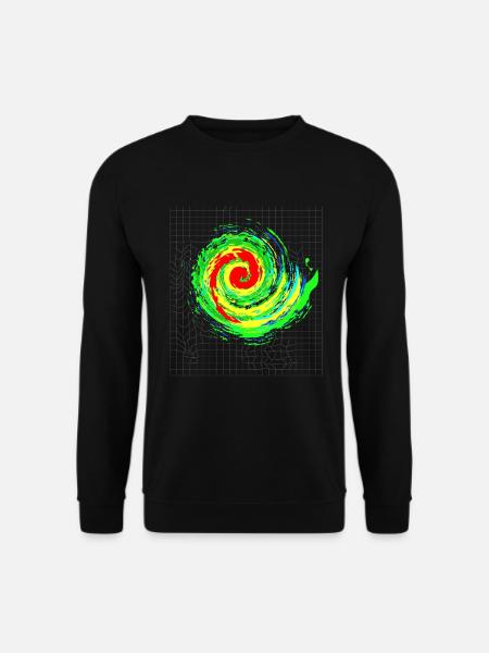 Faszinierender Sturm Tornado Wirbel - Unisex Pullover - Schwarz