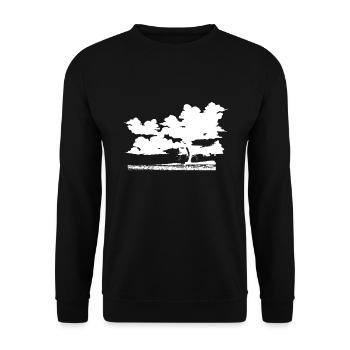 Weather Storm Tornado Vortex - Unisex Sweatshirt - black - Front - Alina (178cm) & Michal (187cm)