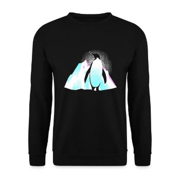 Pingouin - Sweat-shirt Unisexe - noir - Devant - Alina (178cm) & Michal (187cm)