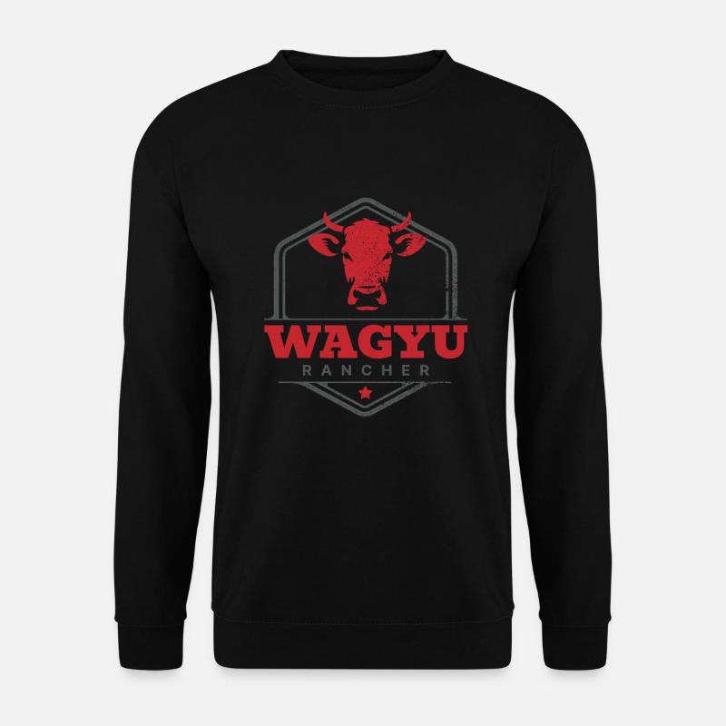 Wagyu Rancher Premium Beef Connoisseur - Unisex Sweatshirt - black