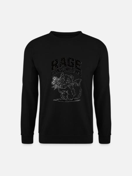 Rage Consumes Me Fuchs - Unisex Pullover - Schwarz