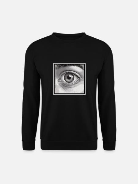 Fascinating eye in monochrome - Unisex Sweatshirt - black