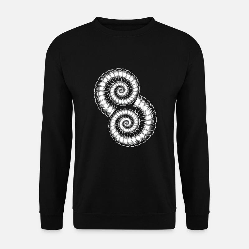 Ammoniten Fossilien Urzeit - Unisex Pullover - Schwarz