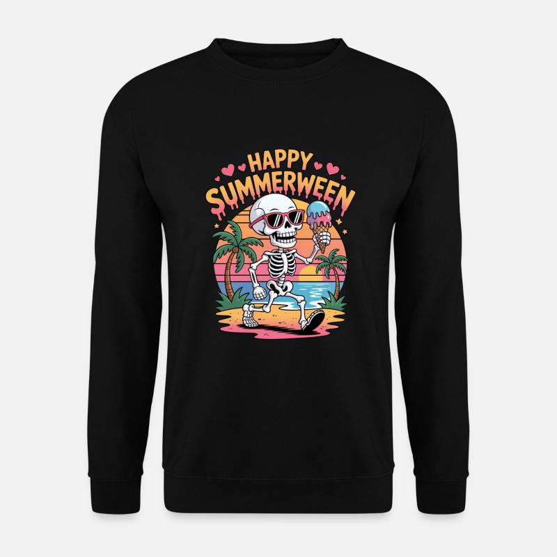 Happy Summerween Halloween Cream - Unisex Sweatshirt - black