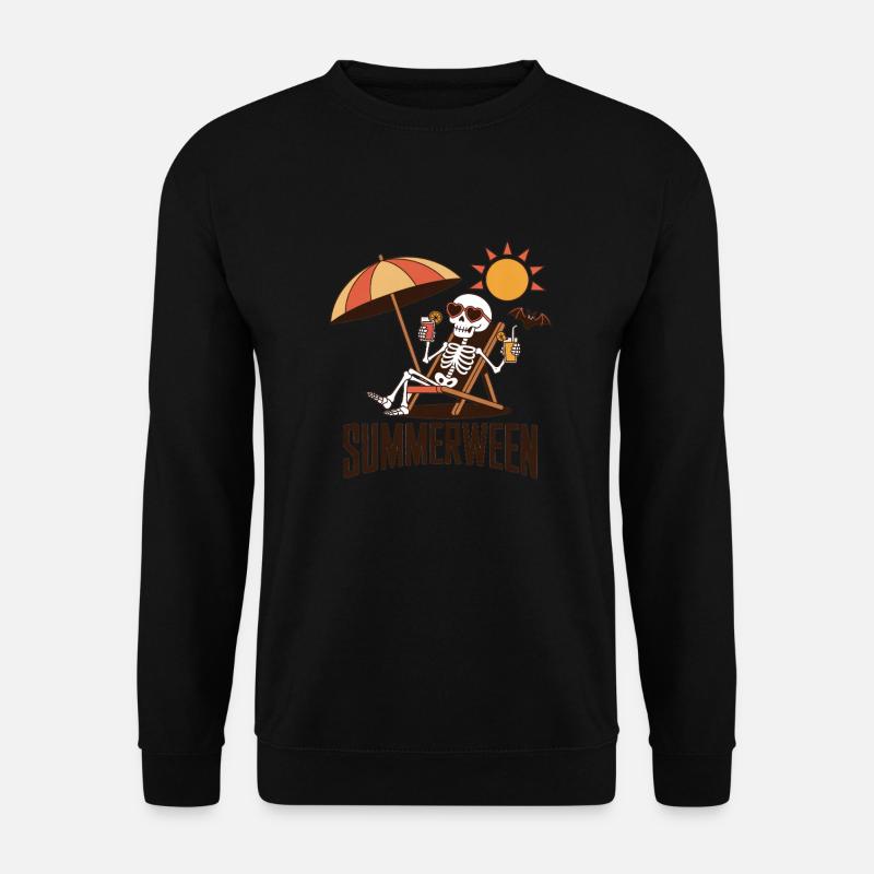 Summerween Halloween Skelett - Unisex Pullover - Schwarz
