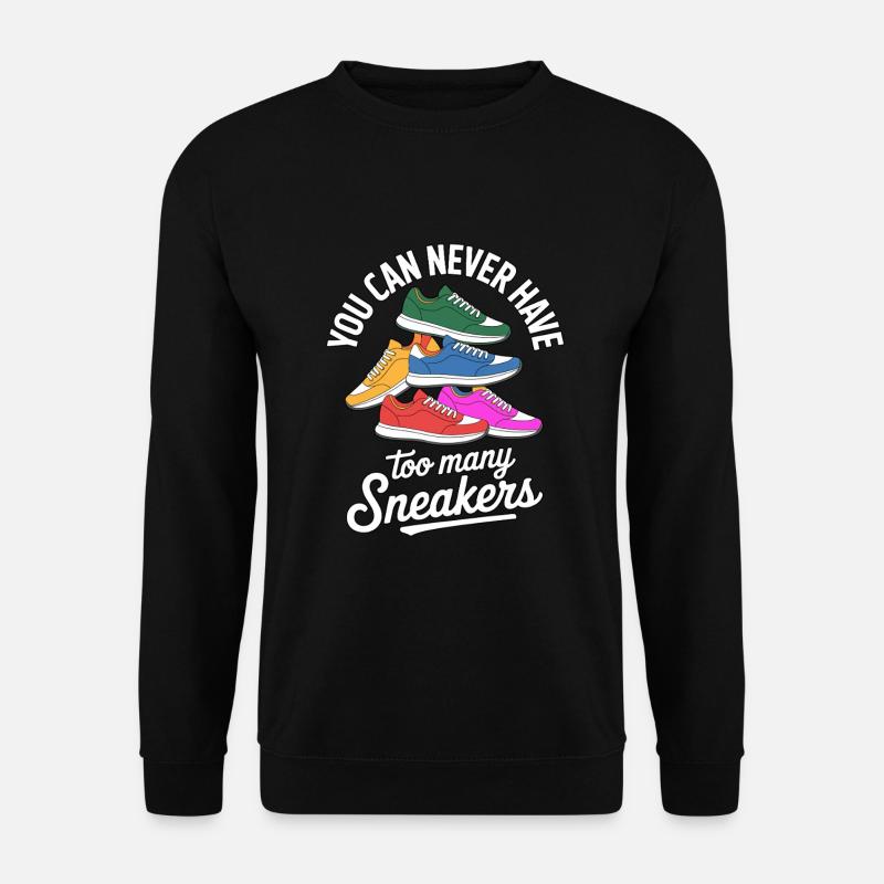 To Many Sneakers Sneaker Turnschuhe - Unisex Sweatshirt - black