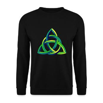 Celtic Knot Celtic Knot - Unisex Sweatshirt - black - Front - Alina (178cm) & Michal (187cm)