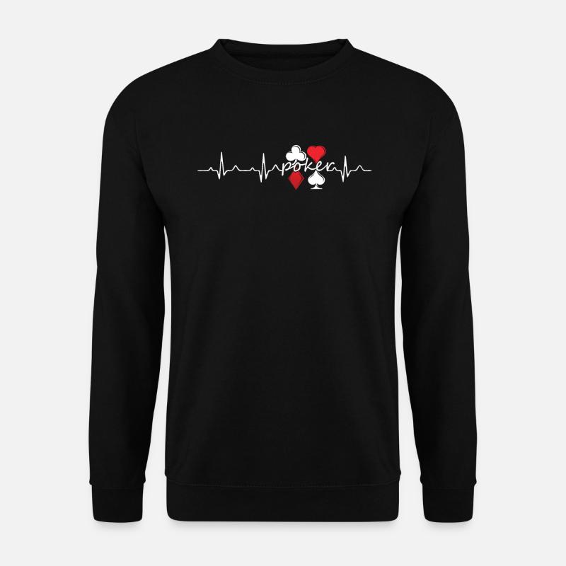 Poker Pulsschlag - Unisex Pullover - Schwarz