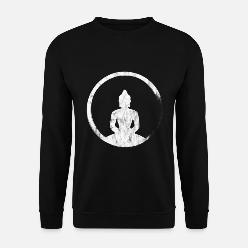 Buddha Kreis - Unisex Pullover - Schwarz