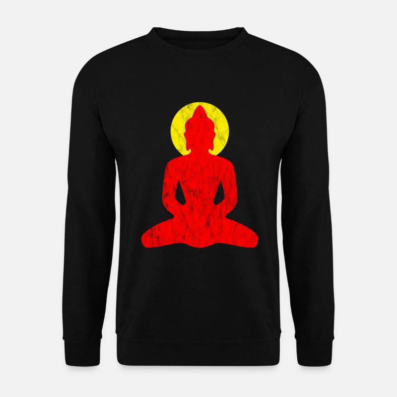 Buddha red - Unisex Sweatshirt - black