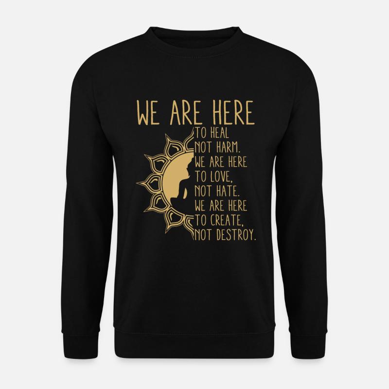 Buddhismus Inspiration - Unisex Pullover - Schwarz