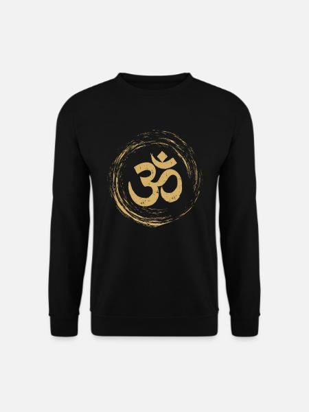 Om Symbol Kreis - Unisex Pullover - Schwarz