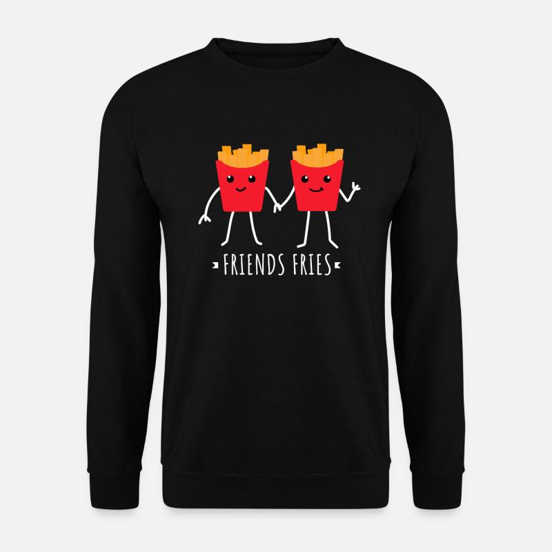 Frites amis - Sweat-shirt Unisexe - noir