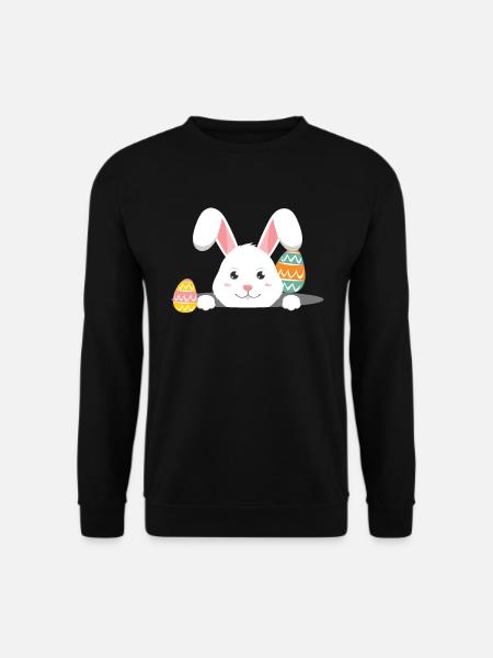 Easter with Easter eggs - Unisex Sweatshirt - black