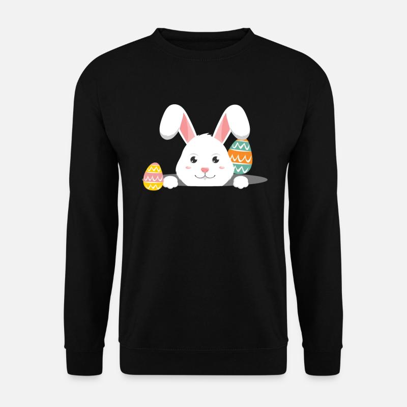 Easter with Easter eggs - Unisex Sweatshirt - black