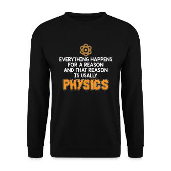 Physikgesetz - Unisex Pullover - Schwarz - Vorne - Alina (178cm) & Michal (187cm)
