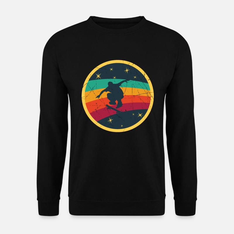 Regenbogen Skater - Unisex Pullover - Schwarz