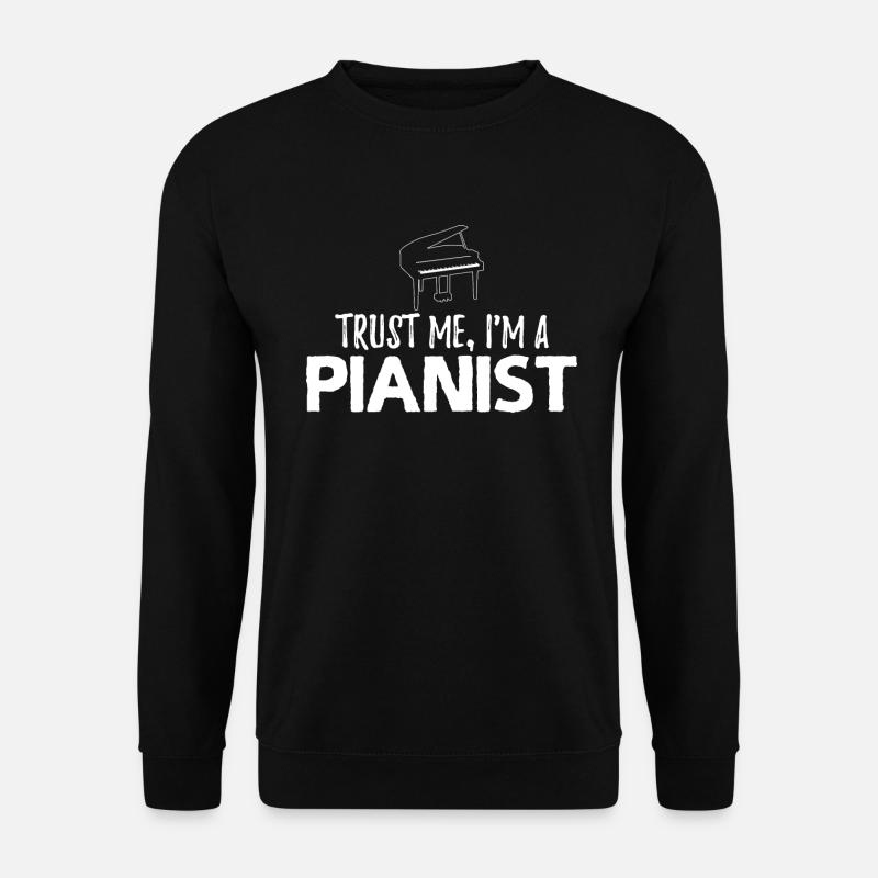 Klavier Pianist Vertrauen - Unisex Pullover - Schwarz