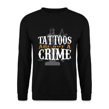 Tattoo - Unisex Pullover - Schwarz - Vorne - Alina (178cm) & Michal (187cm)